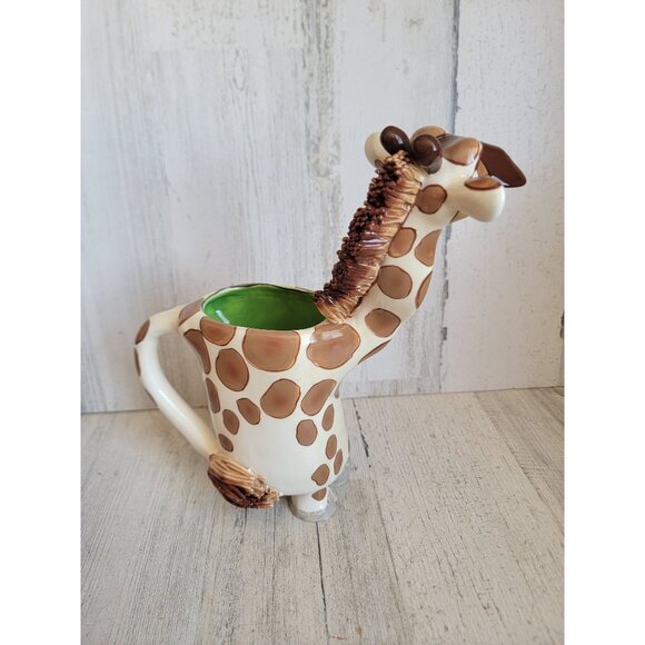 Swak unique giraffe vintage cup coffee home decor Lynda Corneille collectible - Picture 5 of 10
